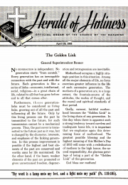 Title Page of Herald of Holiness - April 29, 1953