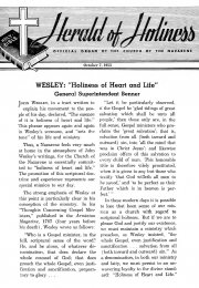 Title Page of Herald of Holiness - October 7, 1953