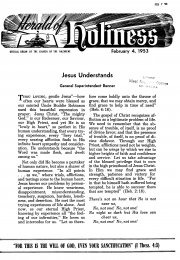 Title Page of Herald of Holiness - February 4, 1953