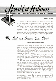 Title Page of Herald of Holiness - October 30, 1957