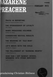 Title Page of Nazarene Preacher