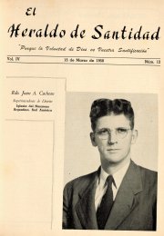 Portada: Rdo. Juan A. Cochran Superintendente de Distrito, Iglesia del Nazareno, Argentina, Sud America