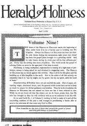 Title Page of Herald of Holiness - April 7, 1920
