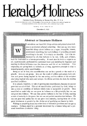 Title Page of Herald of Holiness - December 8, 1920