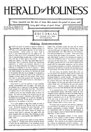 Title Page of Herald of Holiness - July 6, 1921