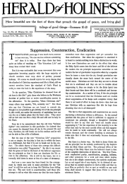 Front page of Herald of Holiness - January 16, 1924