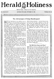 Front page of Herald of Holiness - October 15, 1924