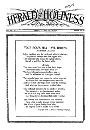 Front page of Herald of Holiness - July 20, 1927