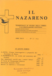 IL NAZARENO - Aprile-Giugno 1986