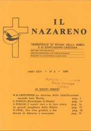 IL NAZARENO - Luglio-Settembre 1986