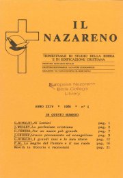 IL NAZARENO - Ottobre-Dicembre 1986