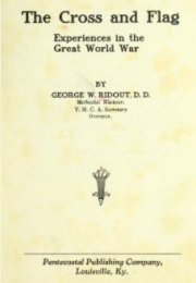 The Cross and Flag : Experiences in the Great World War