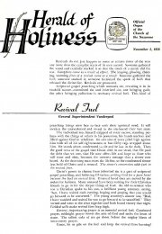 Herald of Holiness - November 5, 1958