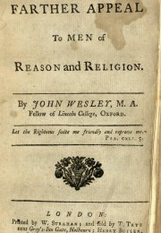 A Farther Appeal to Men of Reason and Religion