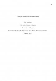 A Study in Securing the Internet of Things