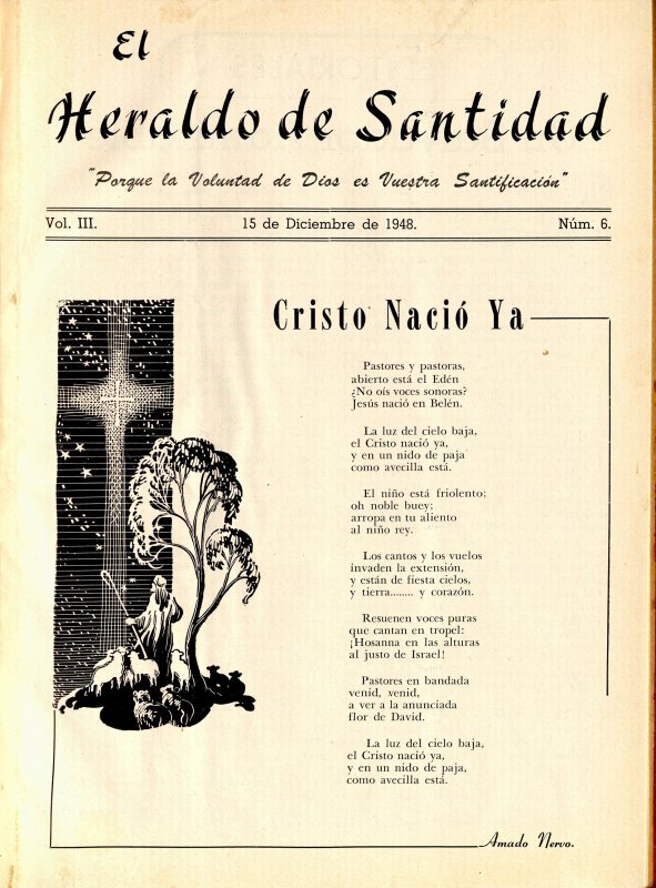 Portada: Cristo ya nació, Amado Nervo