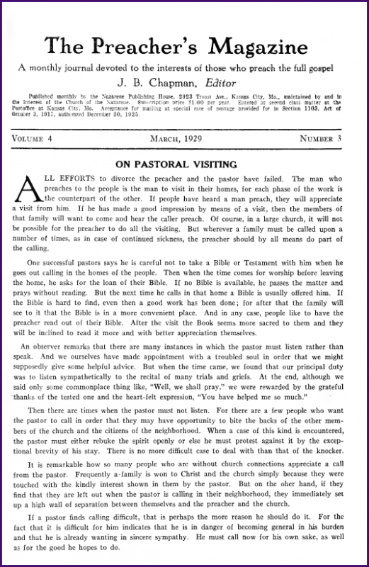 Cover of Preacher's Magazine