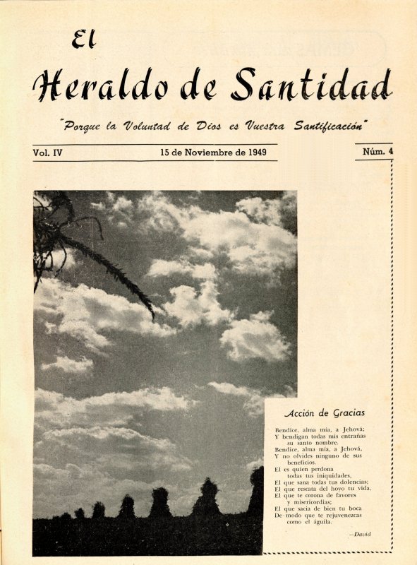 Portada: Acción de gracias, David