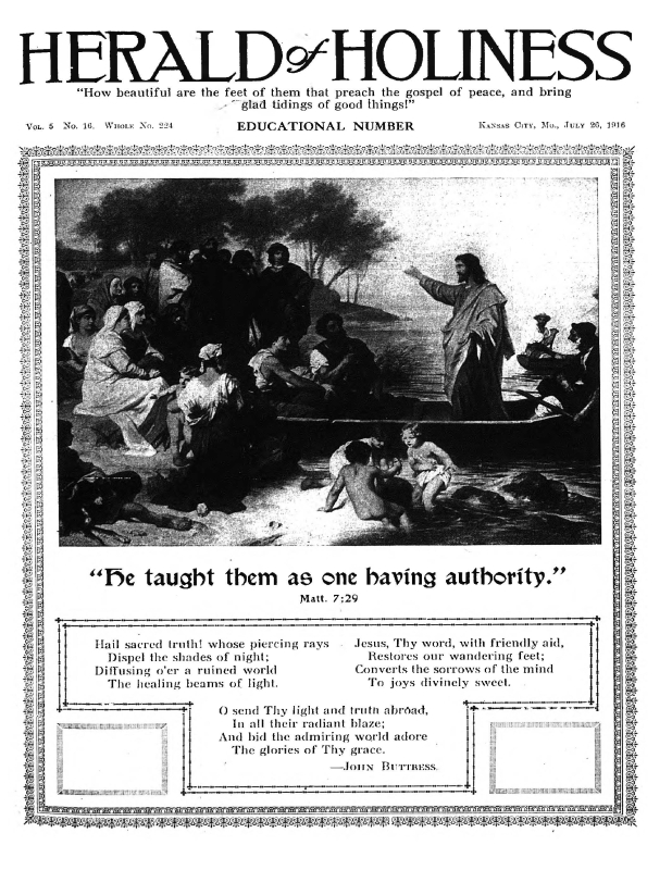 Title Page of Herald of Holiness - July 26, 1916