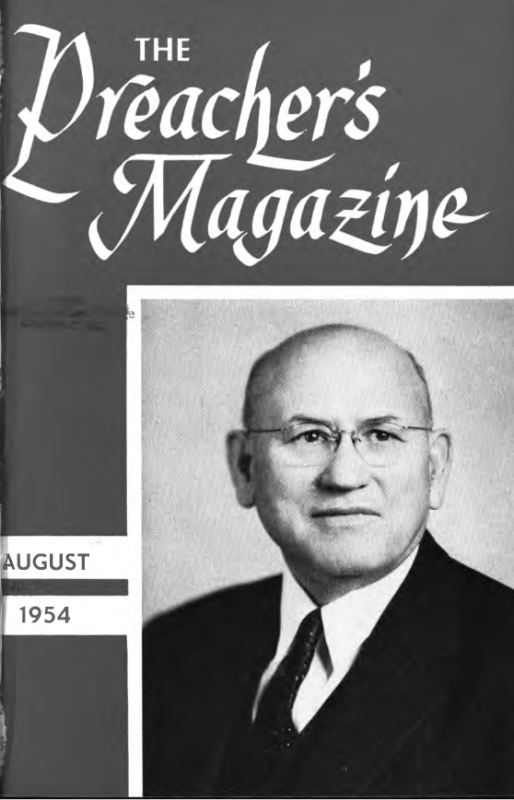 Title Page of Preacher's Magazine Photo of James B. Chapman