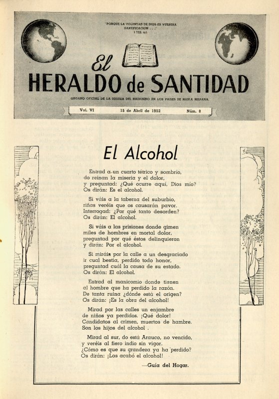 Portada: El alcohol, de "Guía del Hogar"