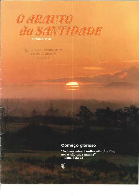 O ARAUTO DA SANTIDADE - JANEIRO 1988