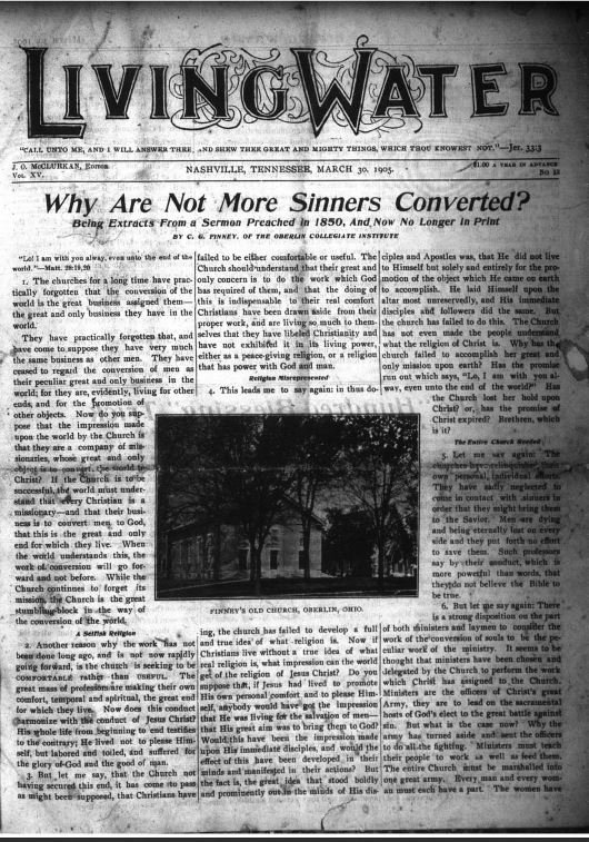 Living Water, March 30, 1905
