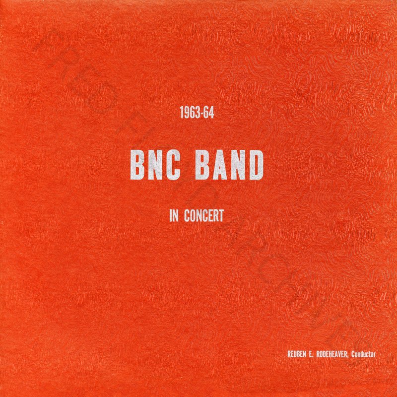 Bethany Nazarene College Band in Concert 1963-1964