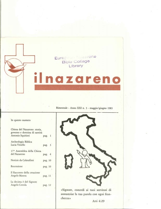 IL NAZARENO - Maggio-Giugno 1983