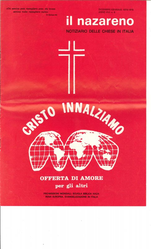 IL NAZARENO - Dicembre 1978-Gennaio 1979